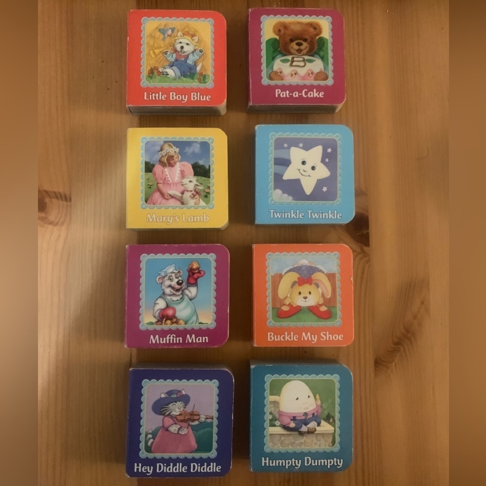VTG 8/PILLBOOK Nursery Rhyme Block Books INCOMPLETE SET 2010